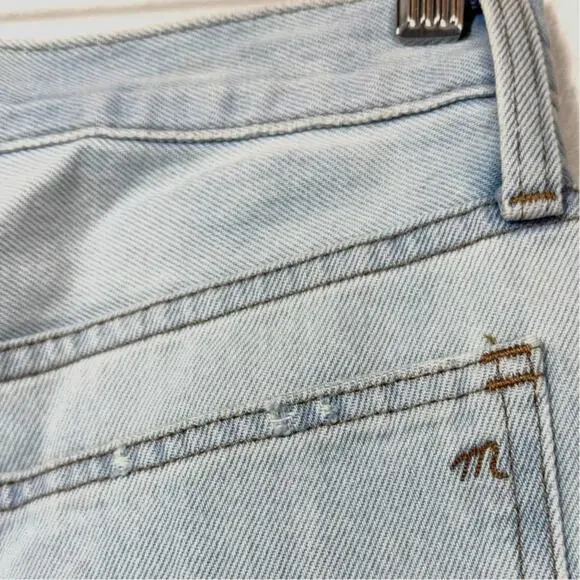 NWT Madewell 25 XS Relaxed Denim Shorts Essen Wash Distressed Retro Summer Cute - Picture 5 of 11